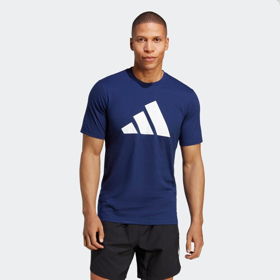 Спортивная футболка Adidas TRAIN ESSENTIALS FEELREADY, темно-синий — фото 2