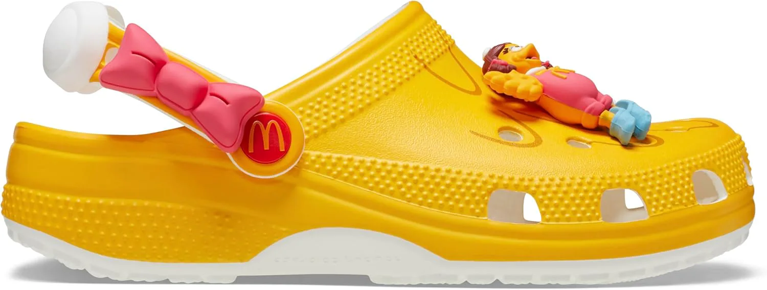 Крокс Унисекс Взрослые McDonald's X Crocs Классические Сабо, желтый — фото 4