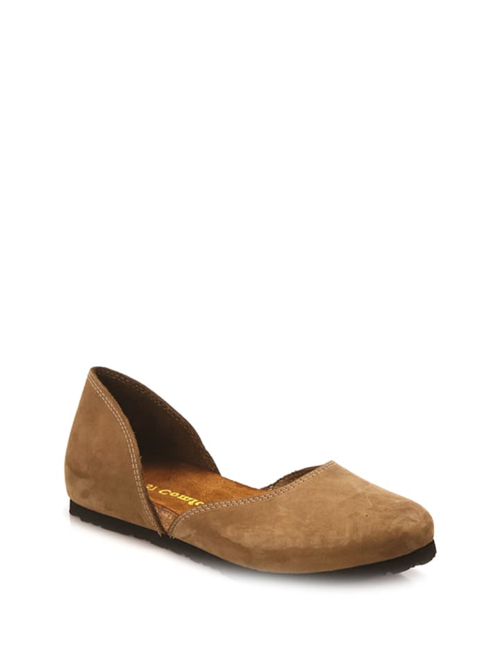 Балетки Comfortfusse Leder-Ballerinas, песочный