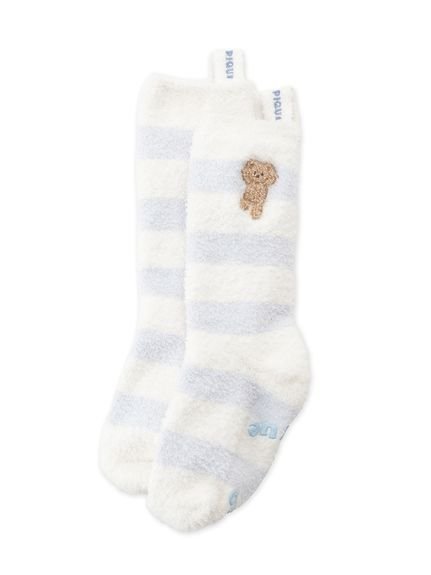 Воздушные носки Moco Bear Border Gelato pique, BLU[086]