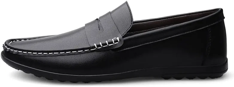 Лоферы мужские из PU кожи, Black SayfuR — фото 3