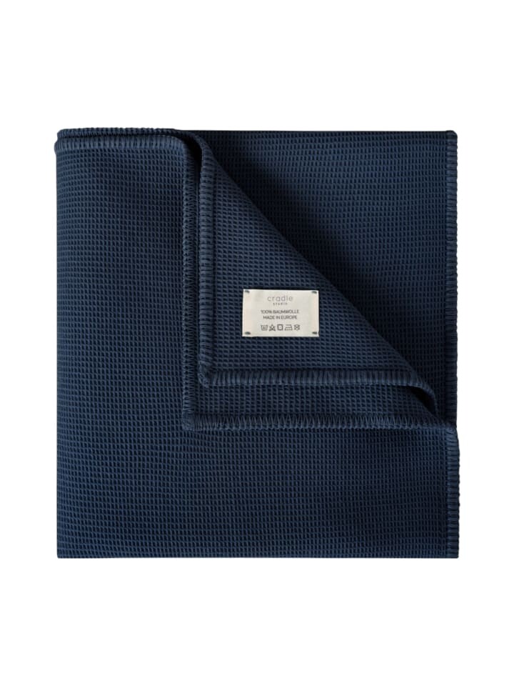 

Одеяло Cradle Studio Wohn & Kuschel Piqué Zea Oversize, синий