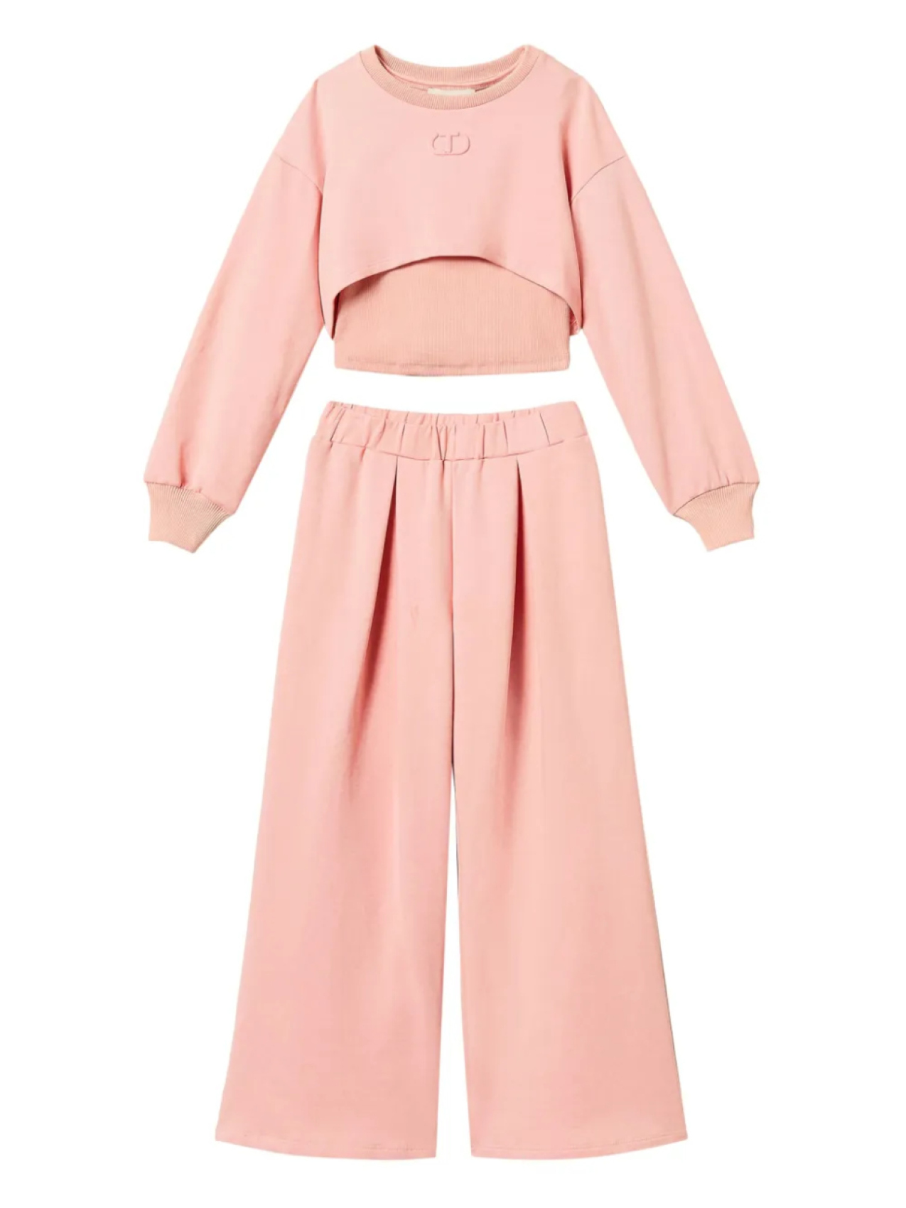 

Спортивный костюм из джерси TWINSET Kids, розовый