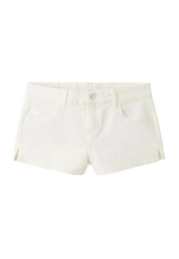 Подростковые джинсовые шорты Mango Kids, Off White — фото 2