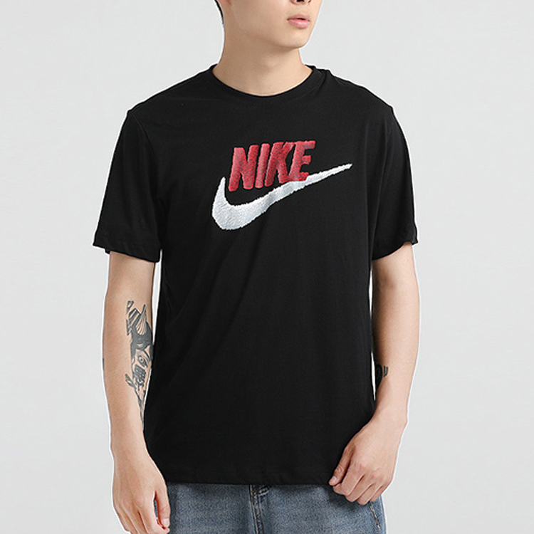 Футболка мужская Nike цвета обсидиан — фото 4