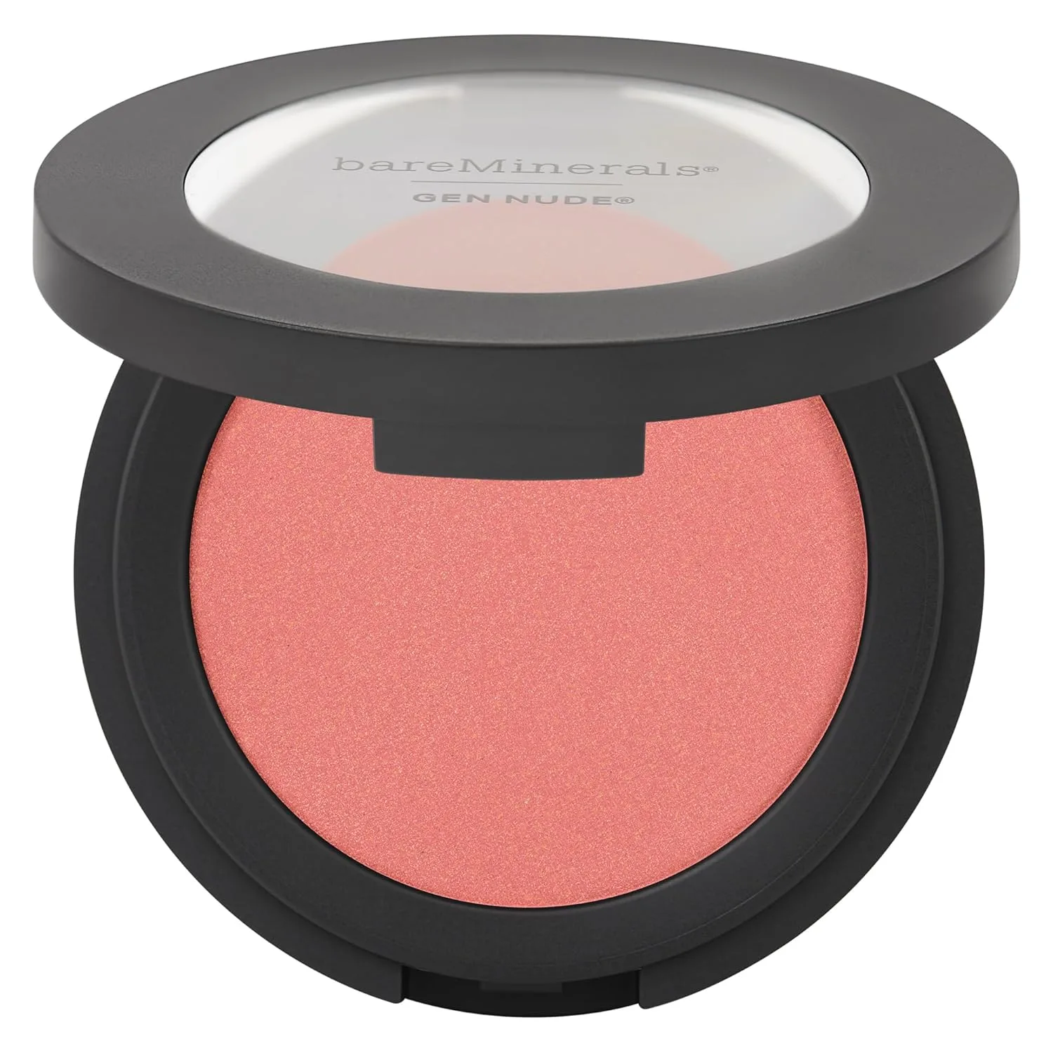 bareMinerals Gen Nude Powder Blush, минеральный прессованный румяна, стойкость на весь день, наращиваемое покрытие, матовое покрытие soft focus, без талька, веган 5.95 г (1 шт.), Pink Me Up