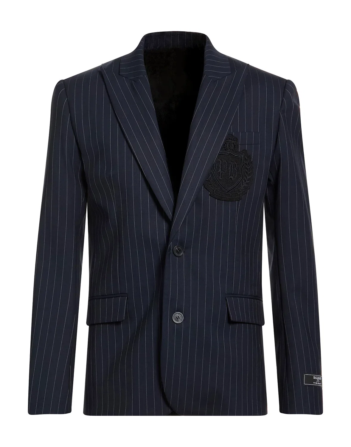 Пиджак в полоску BALMAIN Midnight blue