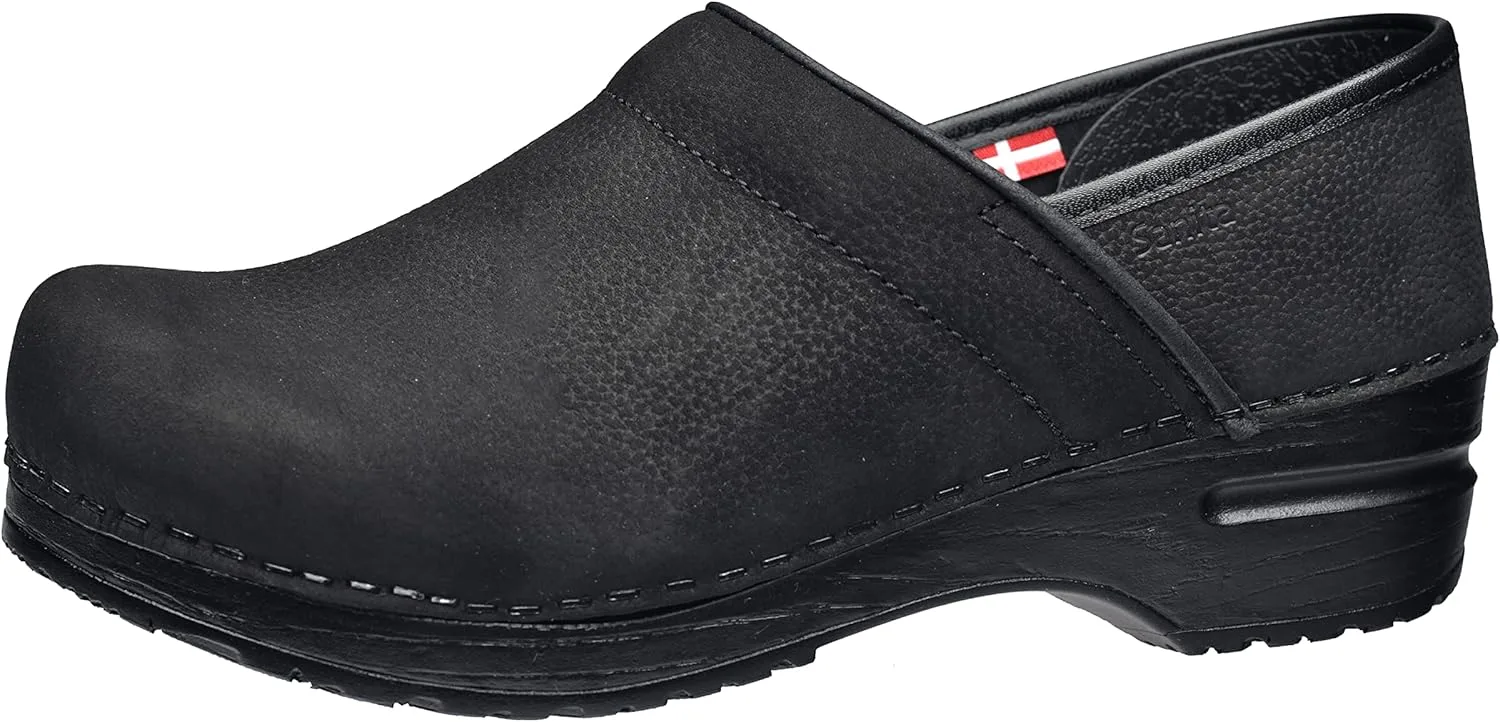 Мужские текстурированные сабо Sanita Professional OilClogs, черный