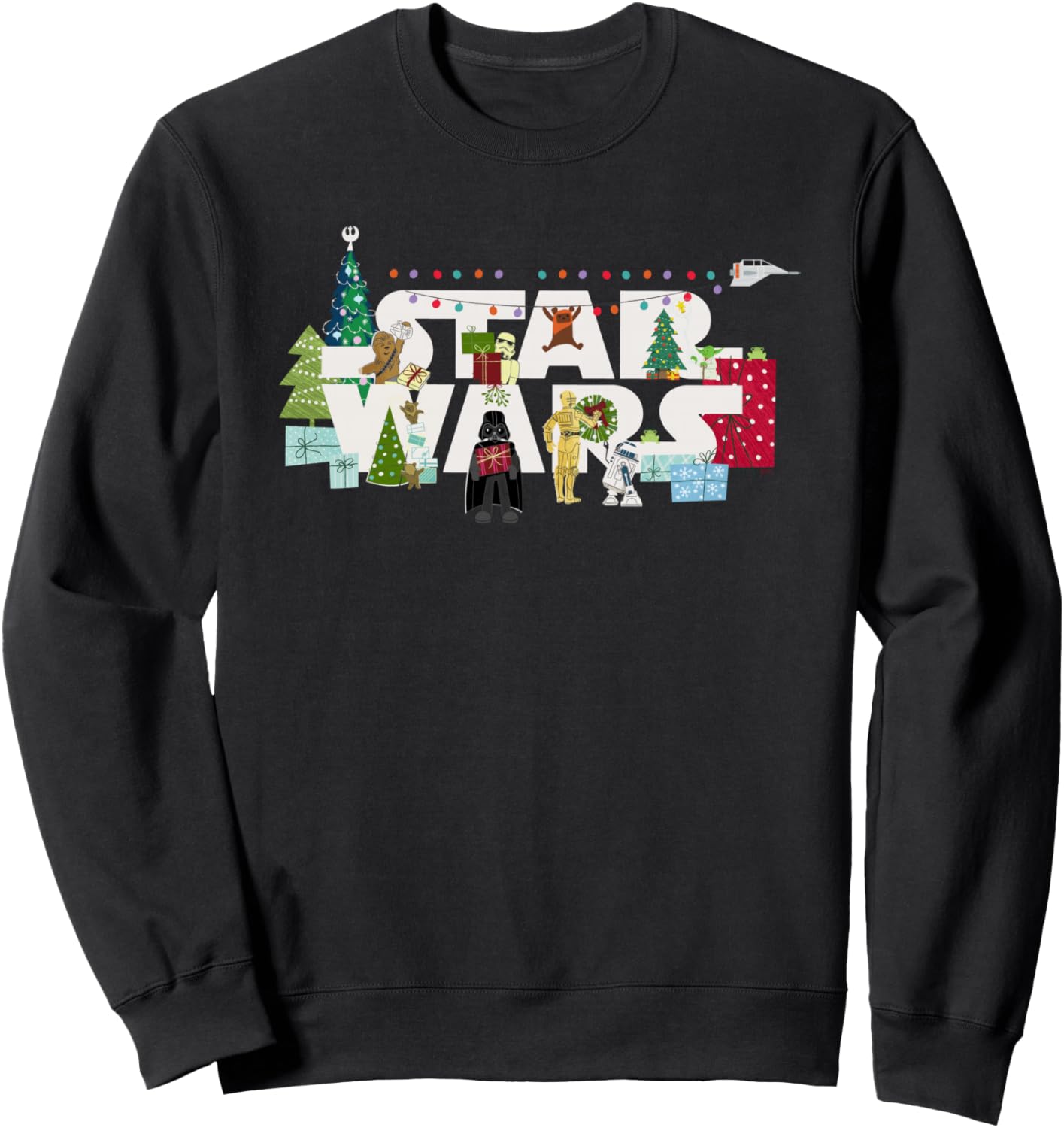 

Рождественский логотип «Звездных войн», праздничная толстовка, черная Star Wars, Черный, Рождественский логотип «Звездных войн», праздничная толстовка, черная Star Wars