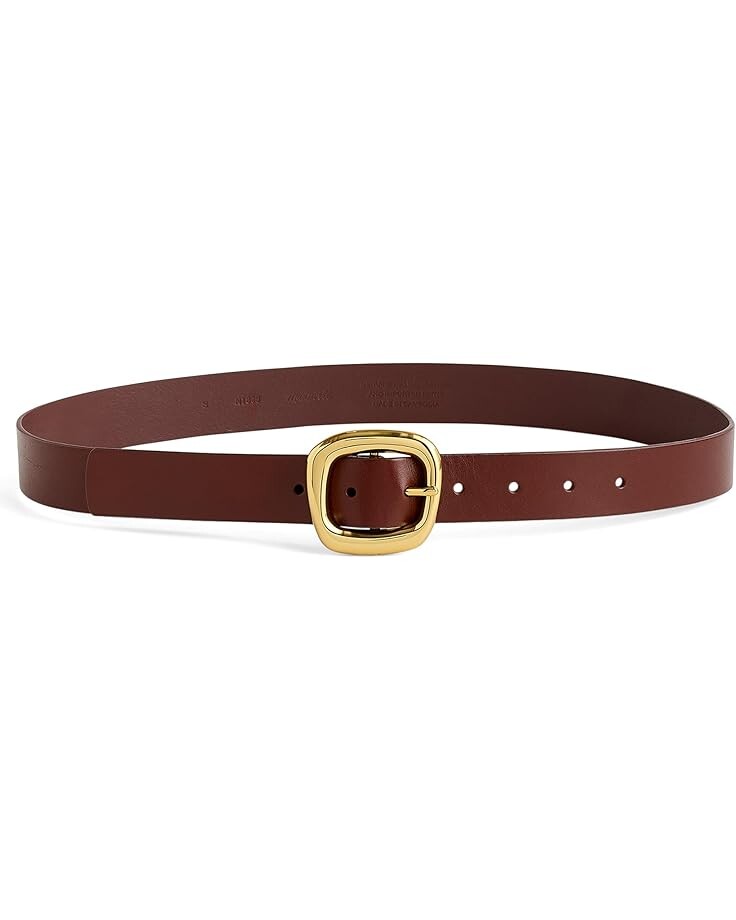 

Ремень Madewell Puffy Buckle Belt, цвет Soft Mahogany