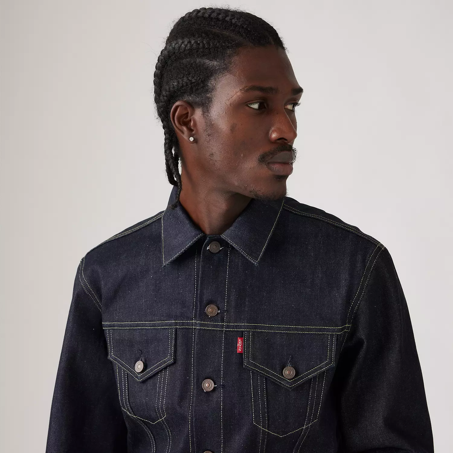 1961 557 Куртка дальнобойщика Levi's, цвет Organic - Dark Indigo — фото 4