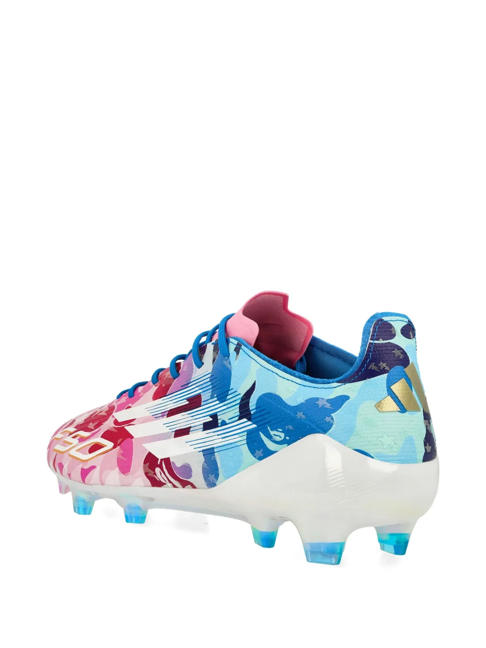 Кроссовки X BAPE F50 Elite "Clear Pink/Cloud White" (прозрачный розовый/облачный белый) adidas — фото 2