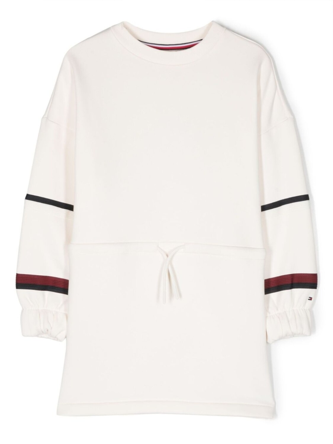 

Платье-свитер с принтом Global Stripe Tommy Hilfiger Junior, белый