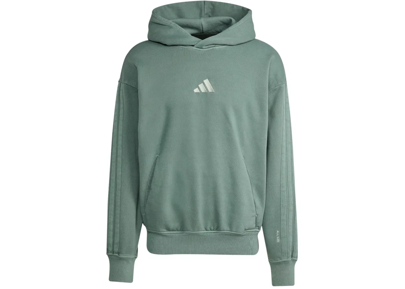 Мужская худи с принтом All Szn Fleece Washed Hoodie Adidas, Aurora Ivy