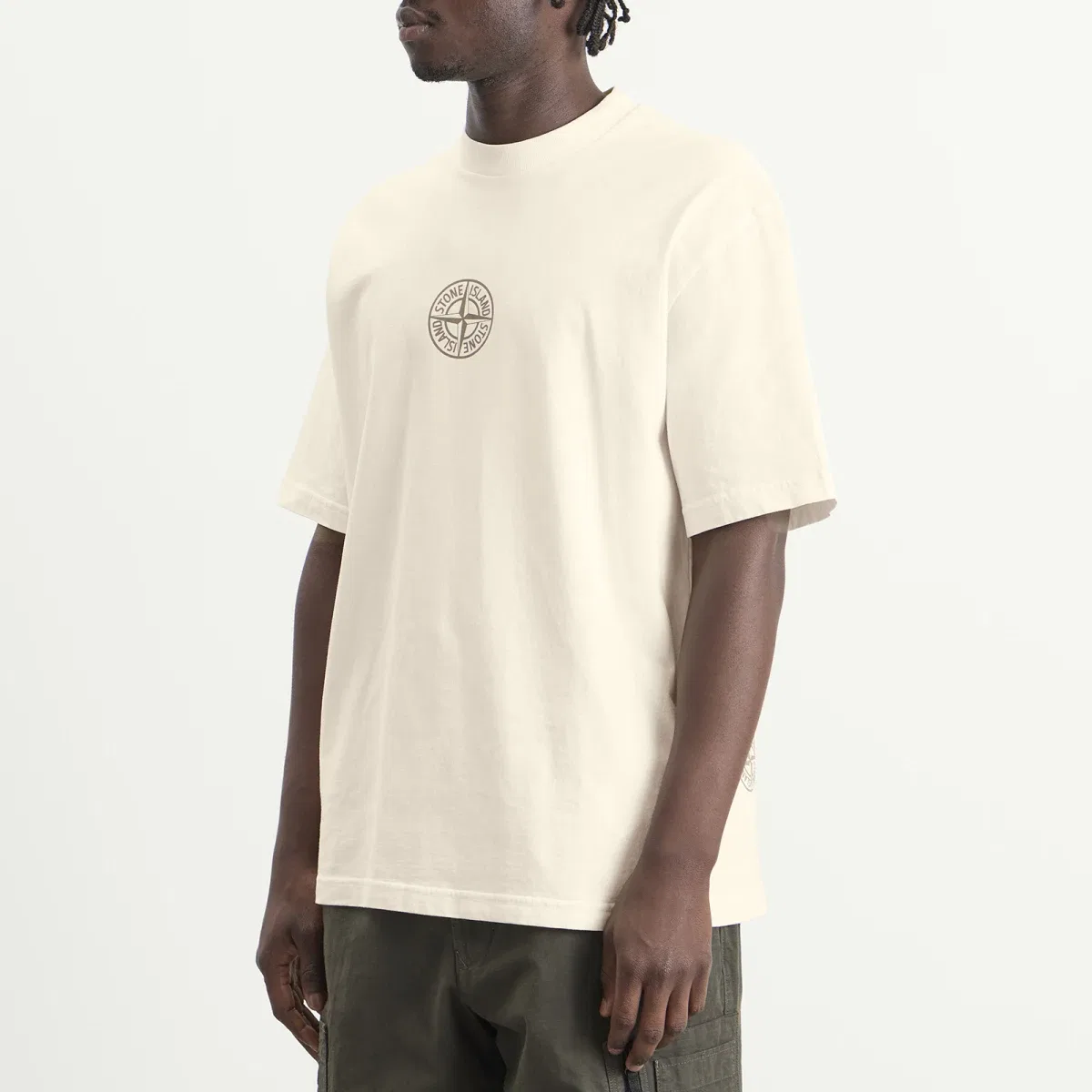 Футболка с принтом Low Infos Stone Island, Ivory — фото 2