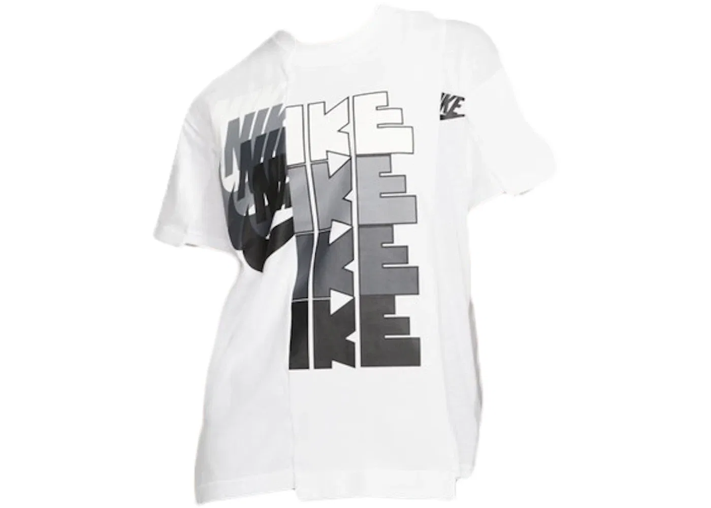 Женская футболка с длинным рукавом Nike x Sacai Tee, White/Grey