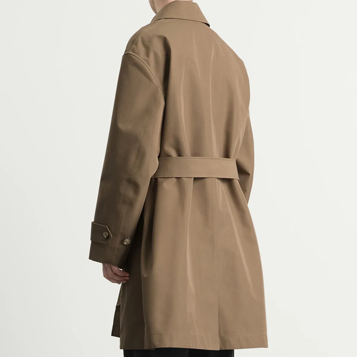 Пальто из хлопка с водоотталкивающей пропиткой Water repellent cotton mac Ami Paris, Sable/ Beige Clair — фото 3