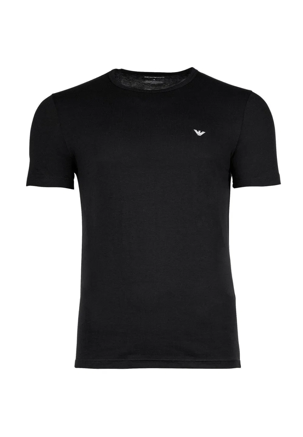 Комплект из 2 футболок с круглым вырезом и нижней рубашки Emporio Armani, Black/White — фото 4