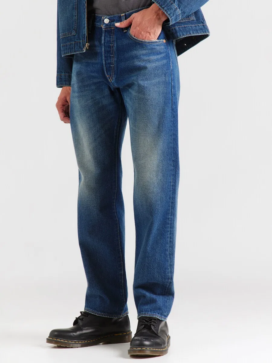 Джинсы LEVI'S Regular '501 Relaxed' темно-синего цвета — фото 2