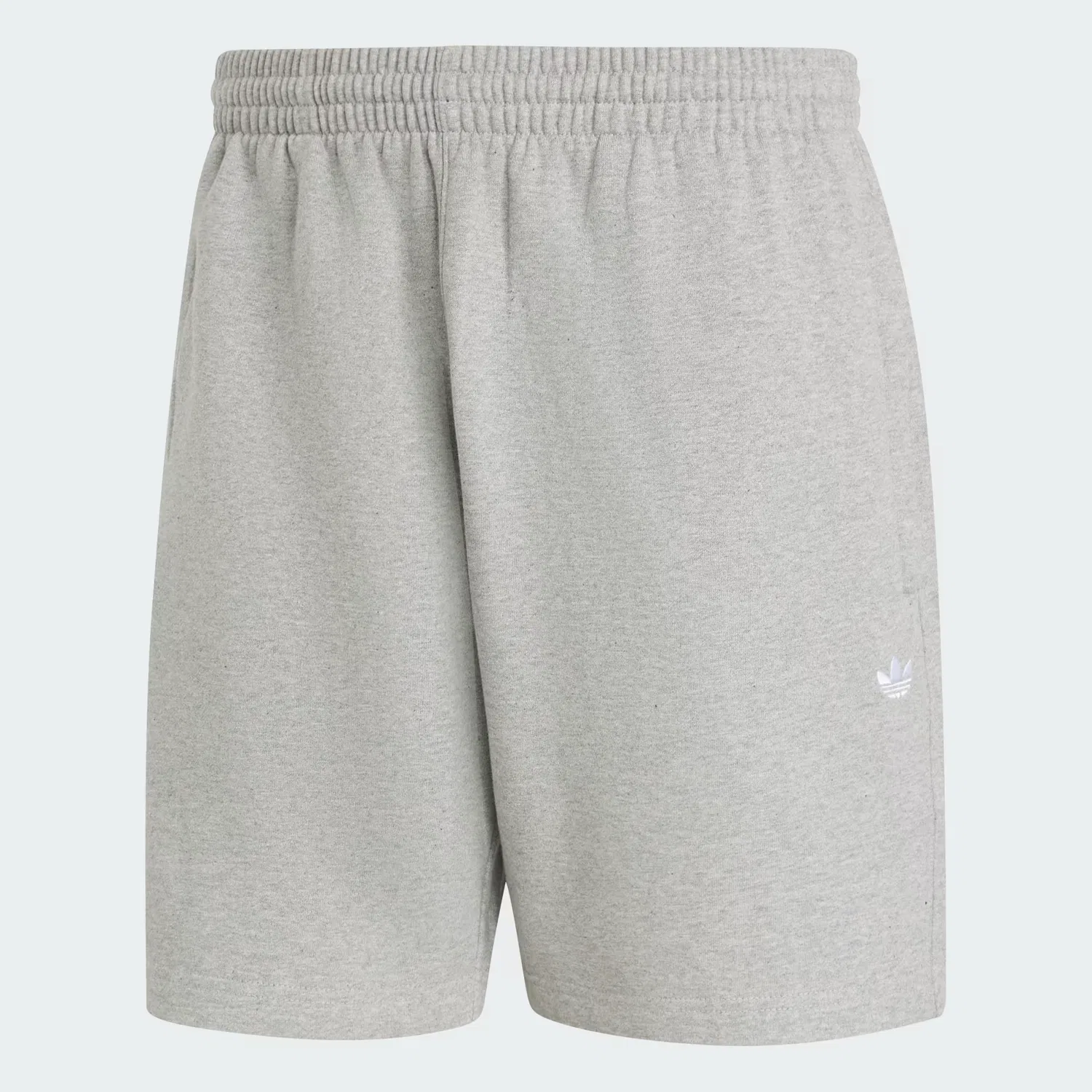 Мужские флисовые шорты на кулиске Trefoil Essentials 7 Inch Adidas Originals, серый меланж — фото 4