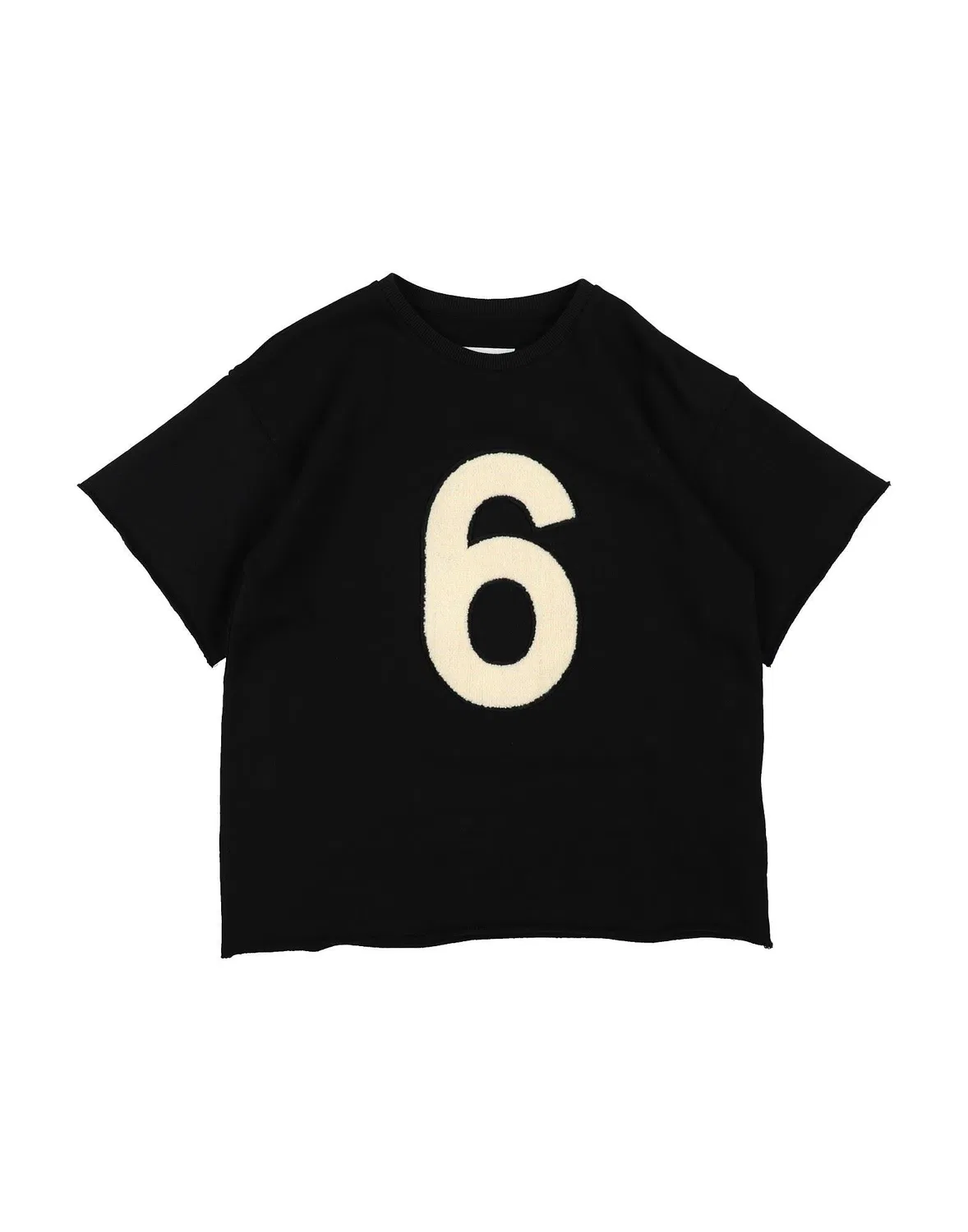 Свитшот с аппликацией MM6 Maison Margiela, черный