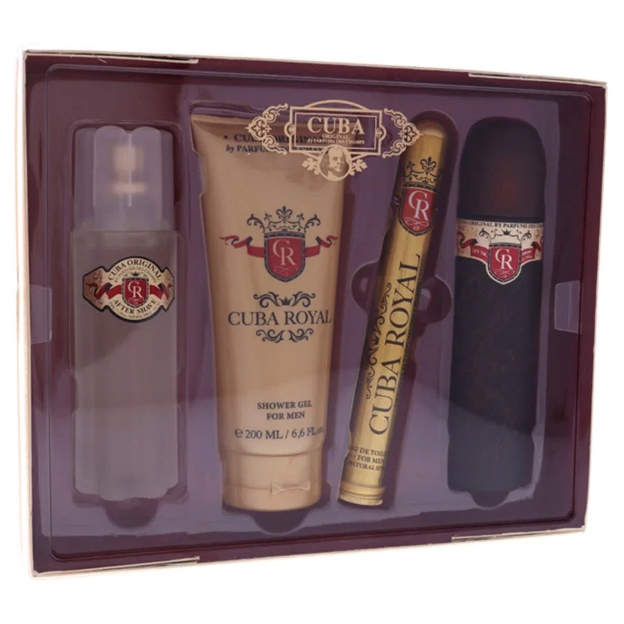 Набор парфюмерный Cuba Royal, Eau De Toilette Spray 100ml, Eau De Toilette Spray 15ml, Shower Gel 200ml, After Shave 100ml