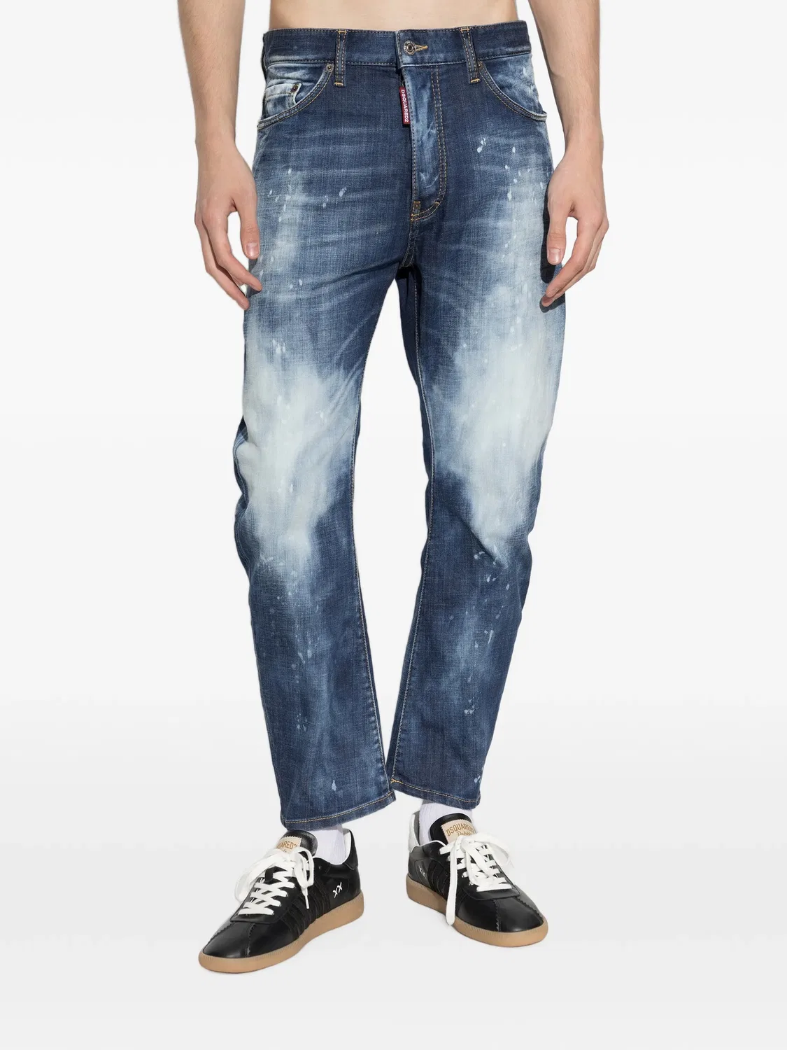 Джинсы Skiers Medium Cloudy Bro синие DSQUARED2, синий — фото 2