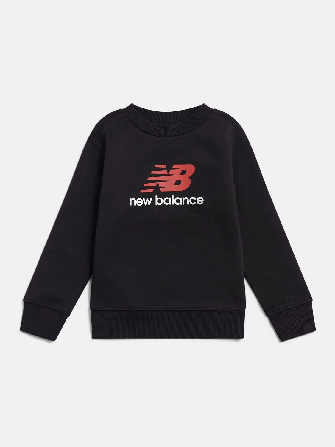 Свитшот с логотипом Stacked Logo New Balance, черный