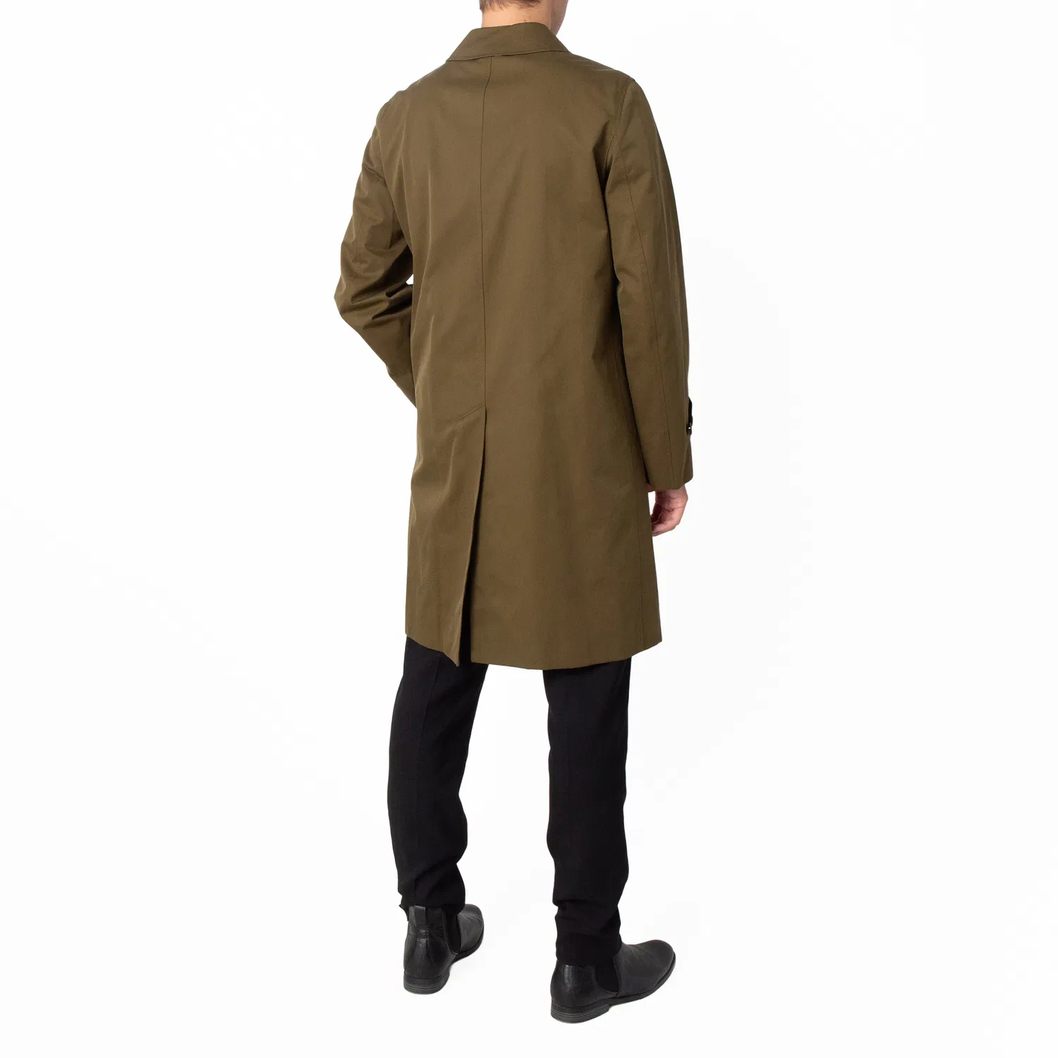 Пальто автомобильное хлопковое Cotton Gabardine Car Coat Burberry, Furrow — фото 4