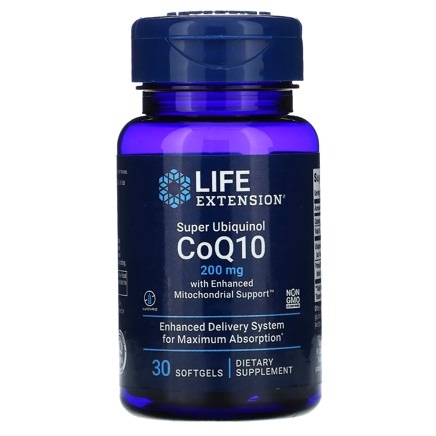 

Life Extension, Super Ubiquinol CoQ10 с улучшенной поддержкой митохондрий, 200 мг, 30 гелевых капсул