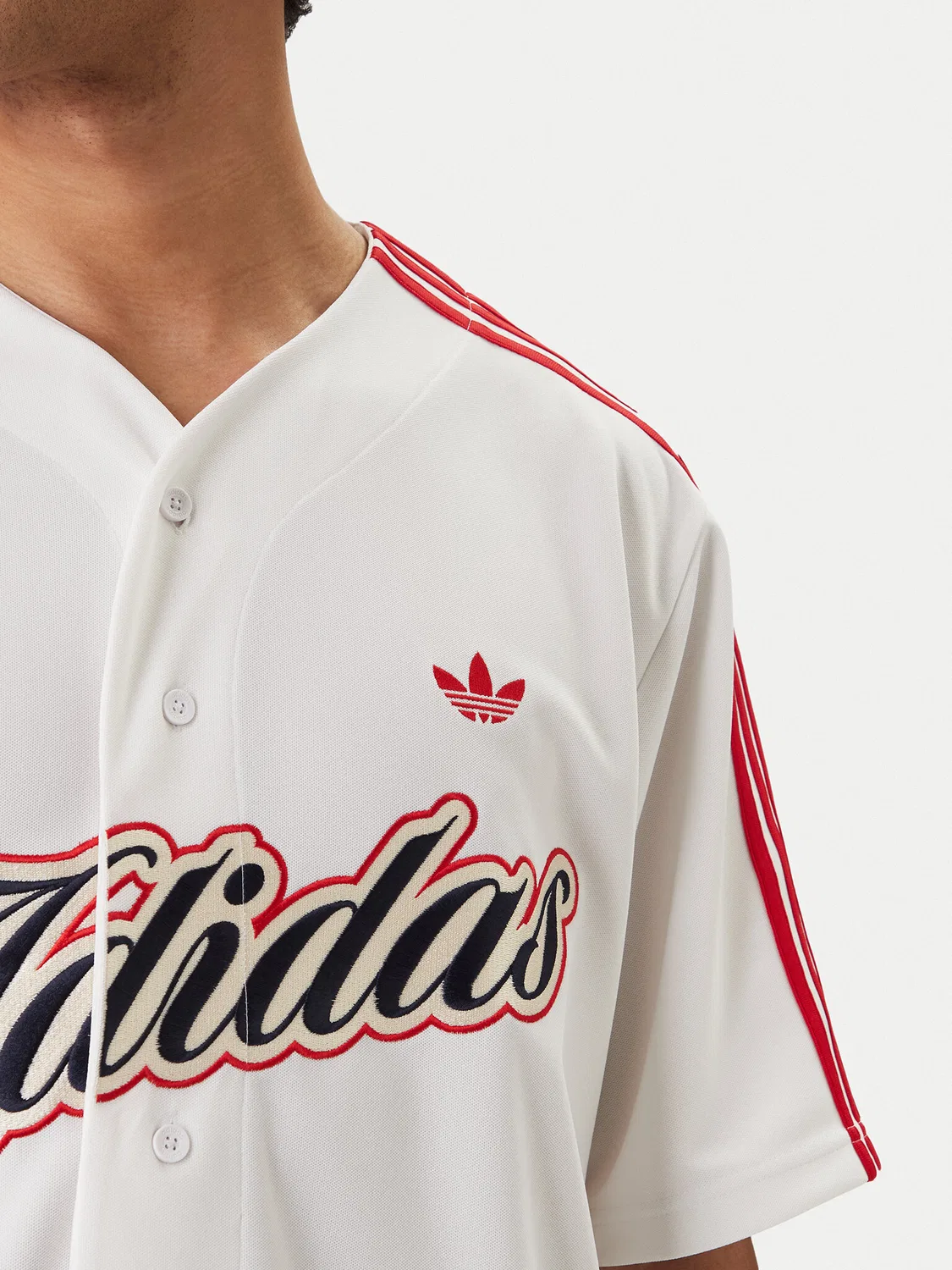 Мужская футболка оверсайз Summer League Varsity Baseball Adidas, белый — фото 4
