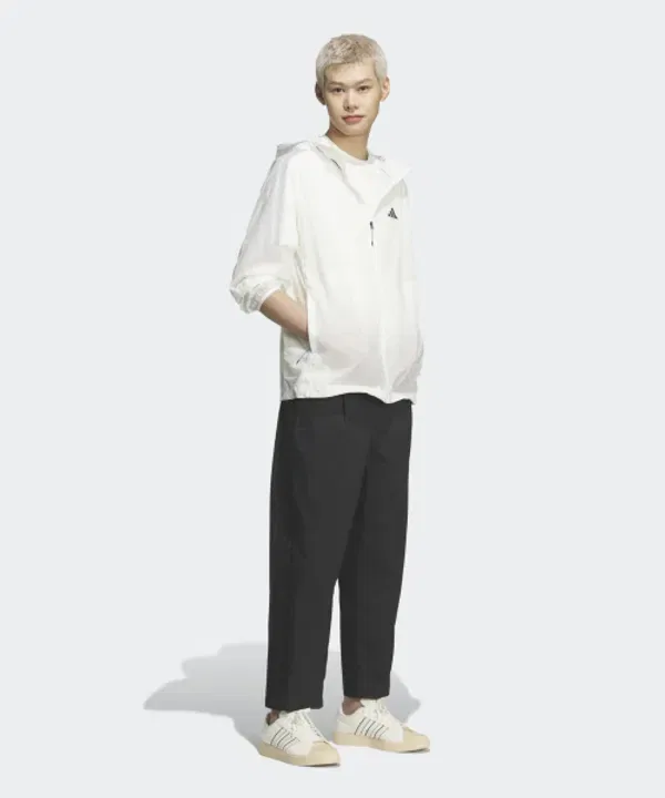 Куртка из нейлона, легкая, Adidas, белый — фото 4