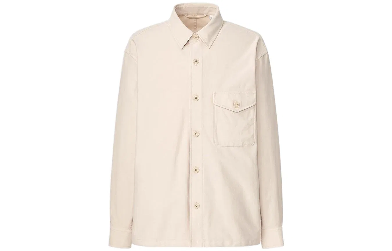 Мужское свободное пальто Ecru UNIQLO, Ecru