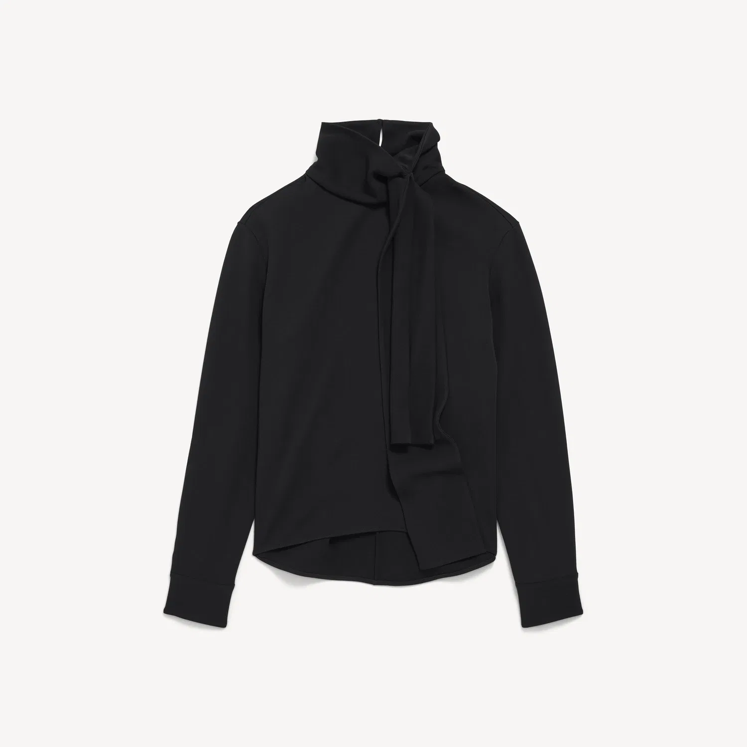 Женская рубашка из шелкового крепа Balenciaga, черный