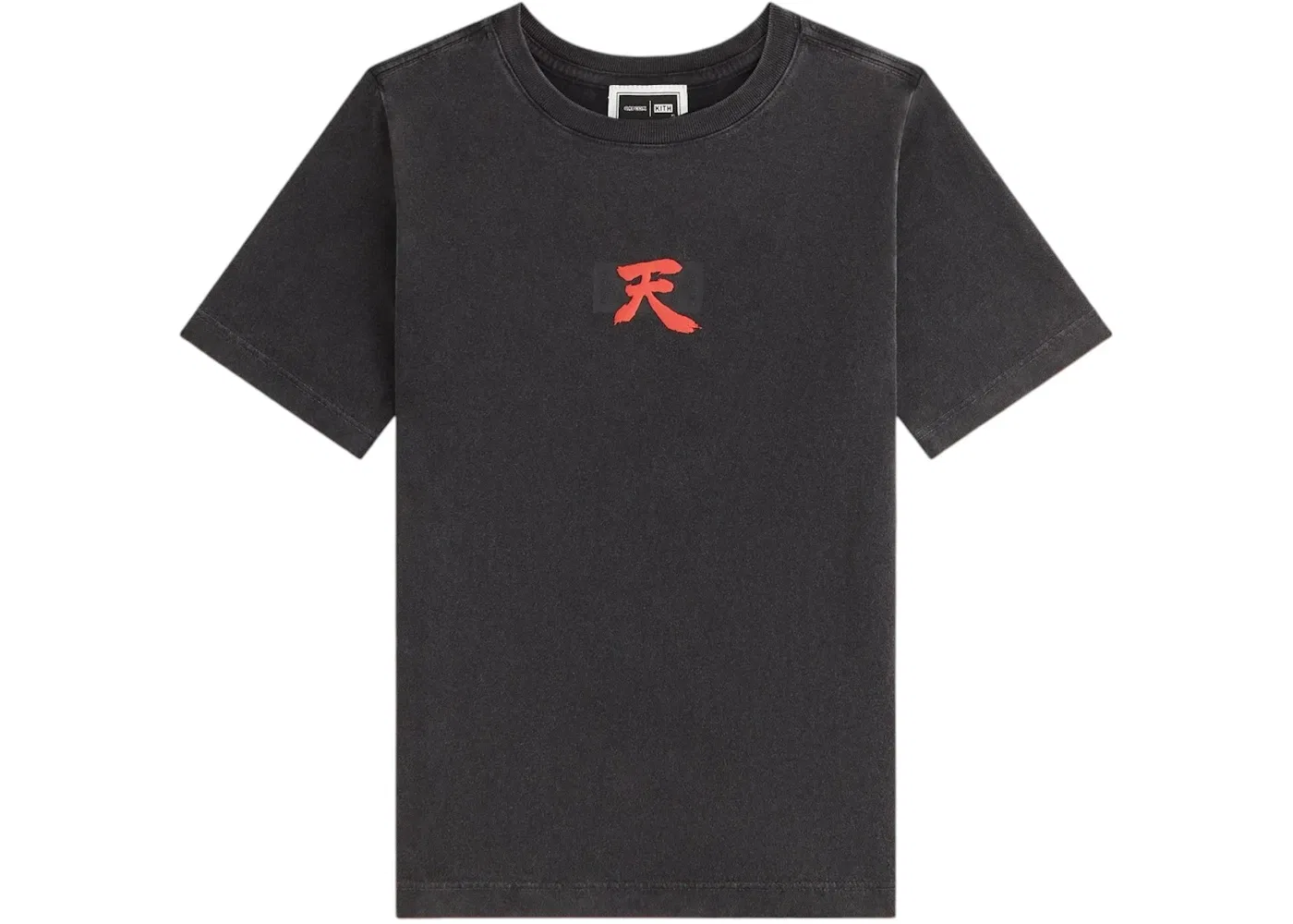 Детская футболка с принтом Kith x Capcom Kids Akuma Vintage Tee, Black