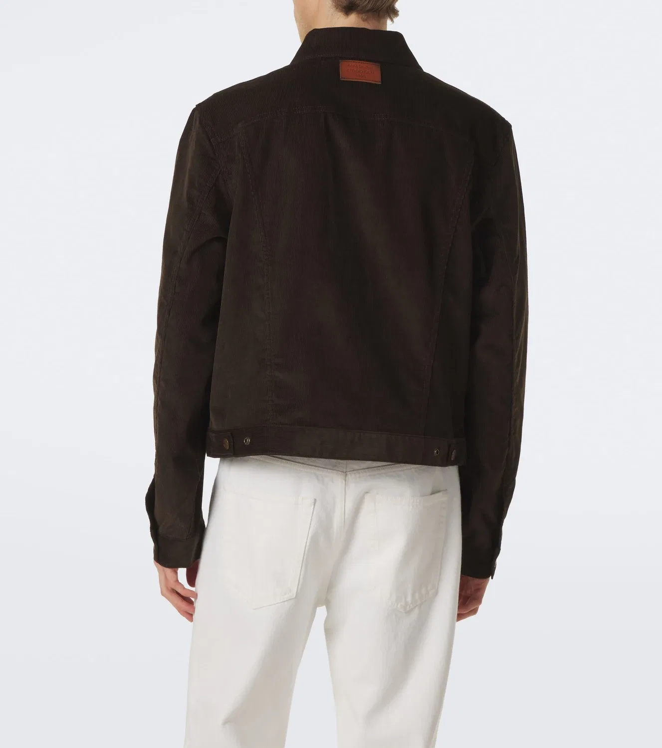 Вельветовая куртка с аппликацией-нашивкой Acne Studios, коричневый — фото 4