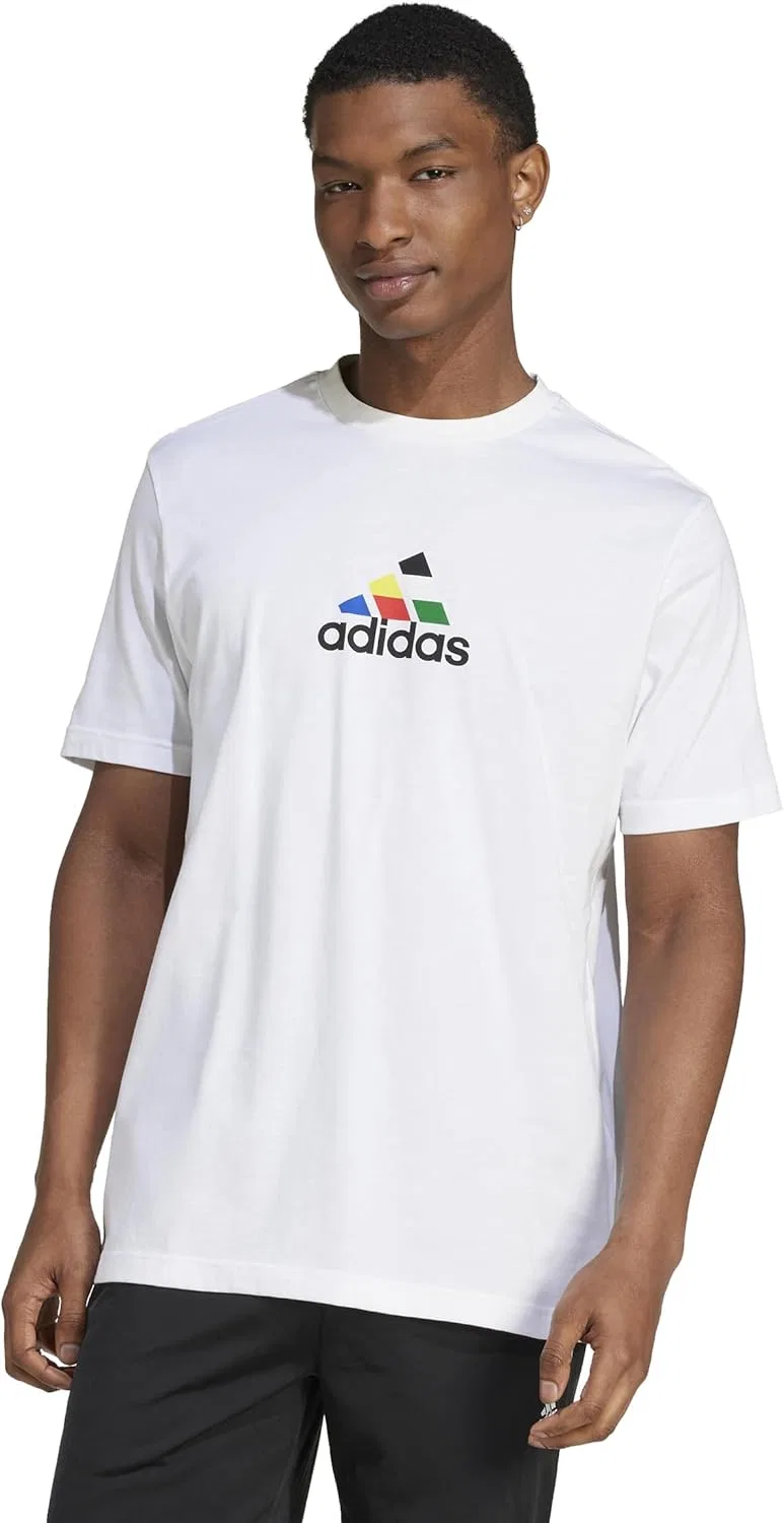 Мужская футболка с графическим принтом House of Tiro Nations adidas, White