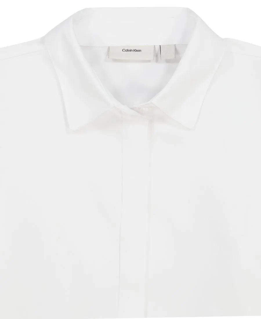 Детская рубашка с длинным рукавом Refined Tailored Shirt Calvin Klein, White — фото 3