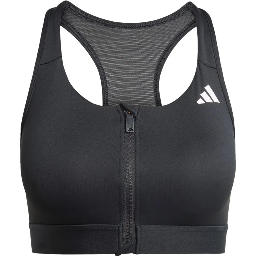 Спортивный бюстгальтер с молнией PrimeLiftreact Training Medium Support Zip adidas, Черный — фото 3