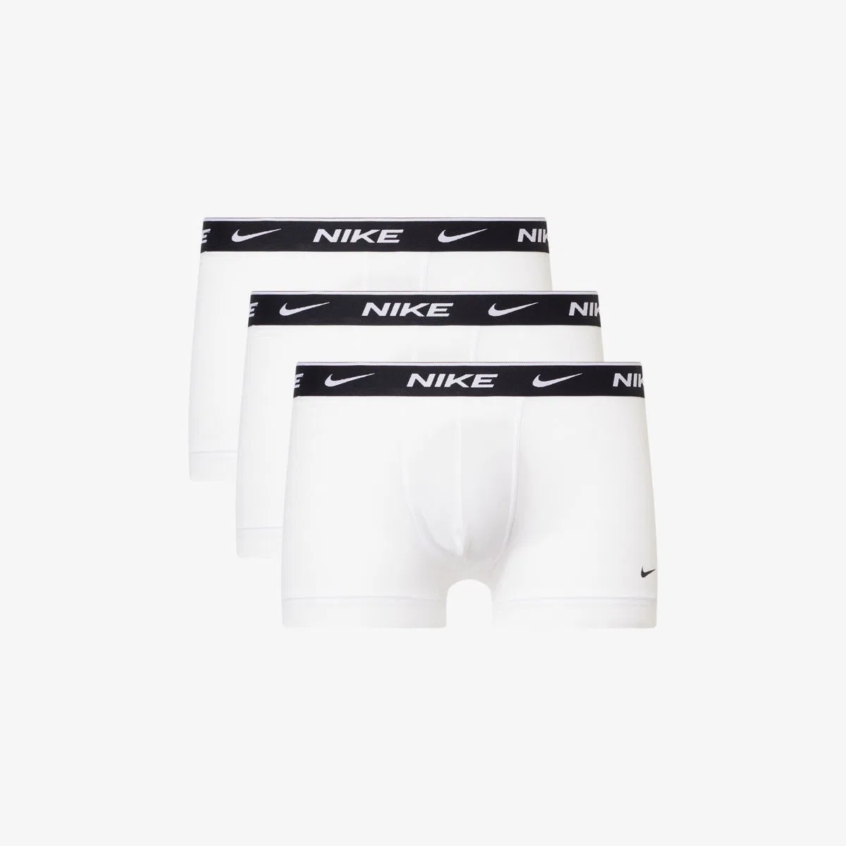 Базовый набор из трех плавок из эластичного хлопка Nike, белый