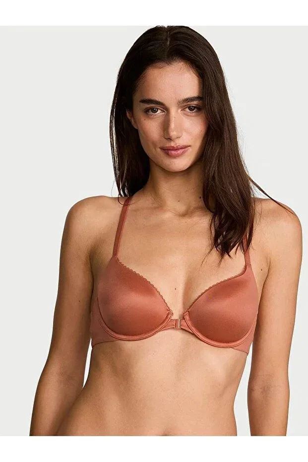 Женский бюстгальтер-балконет с кружевным воротником Victoria'S Secret, Tan Color
