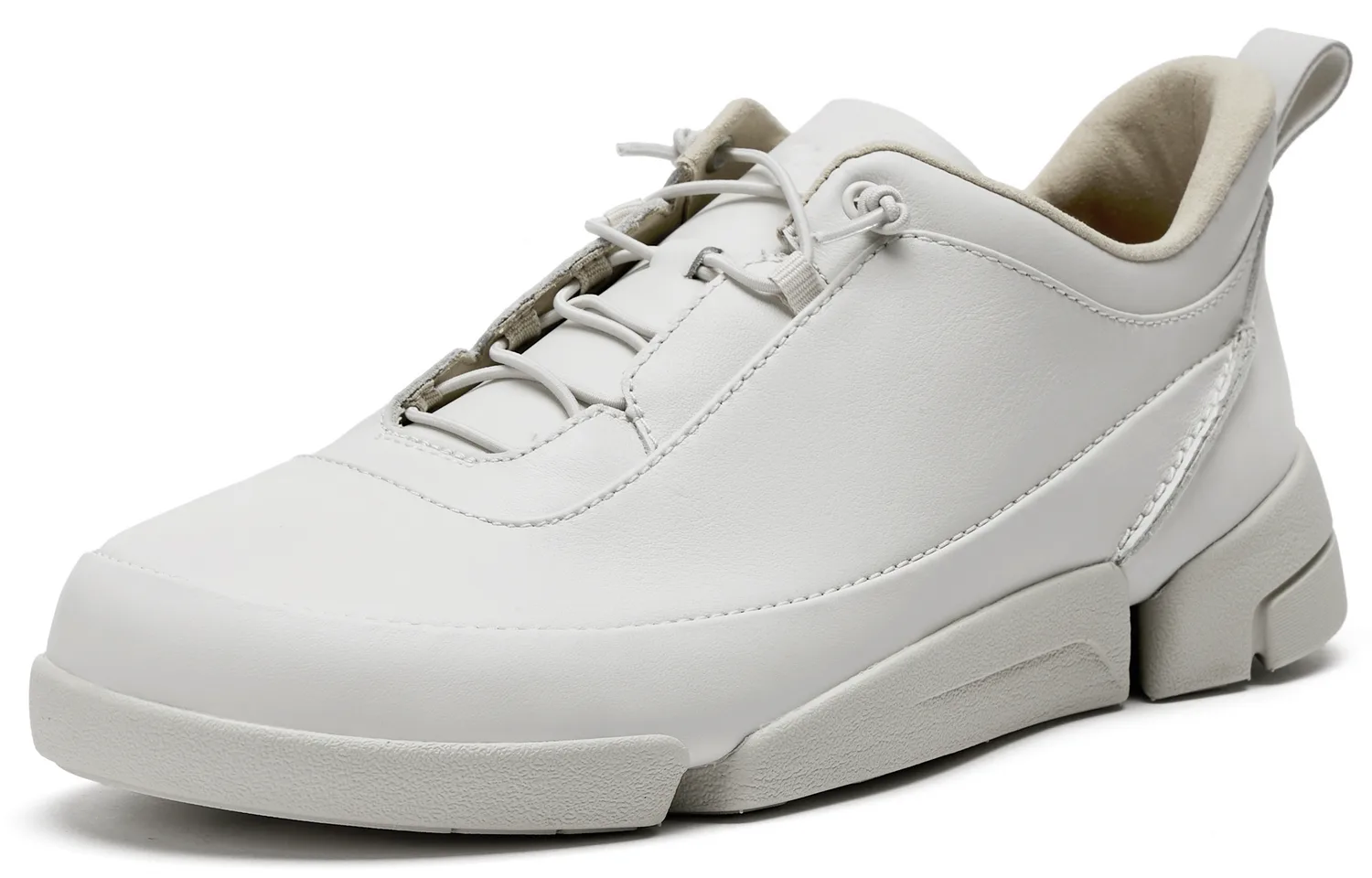 Trigenic2 Easy мужские повседневные туфли из коровьей кожи Clarks, белый-Men's 261873557 — фото 3
