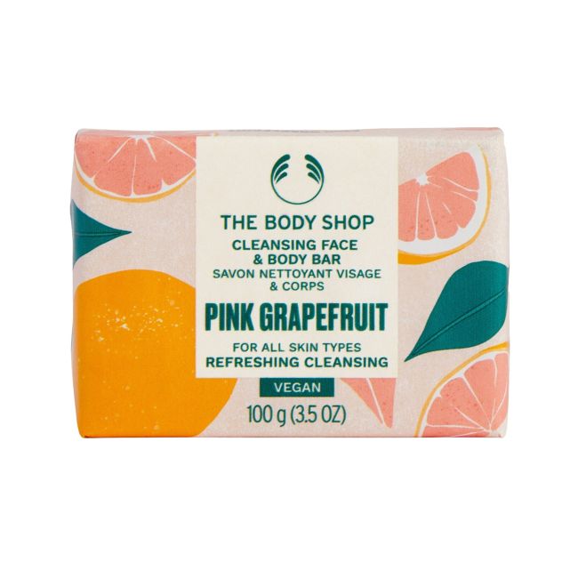 

Очищающее мыло для лица и тела с розовым грейпфрутом The Body Shop, 100 гр