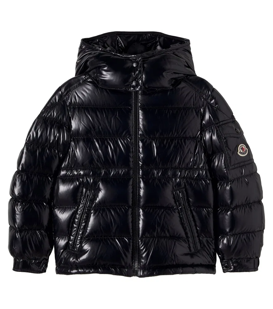 Стеганая пуховая куртка Maire Moncler Enfant, черный