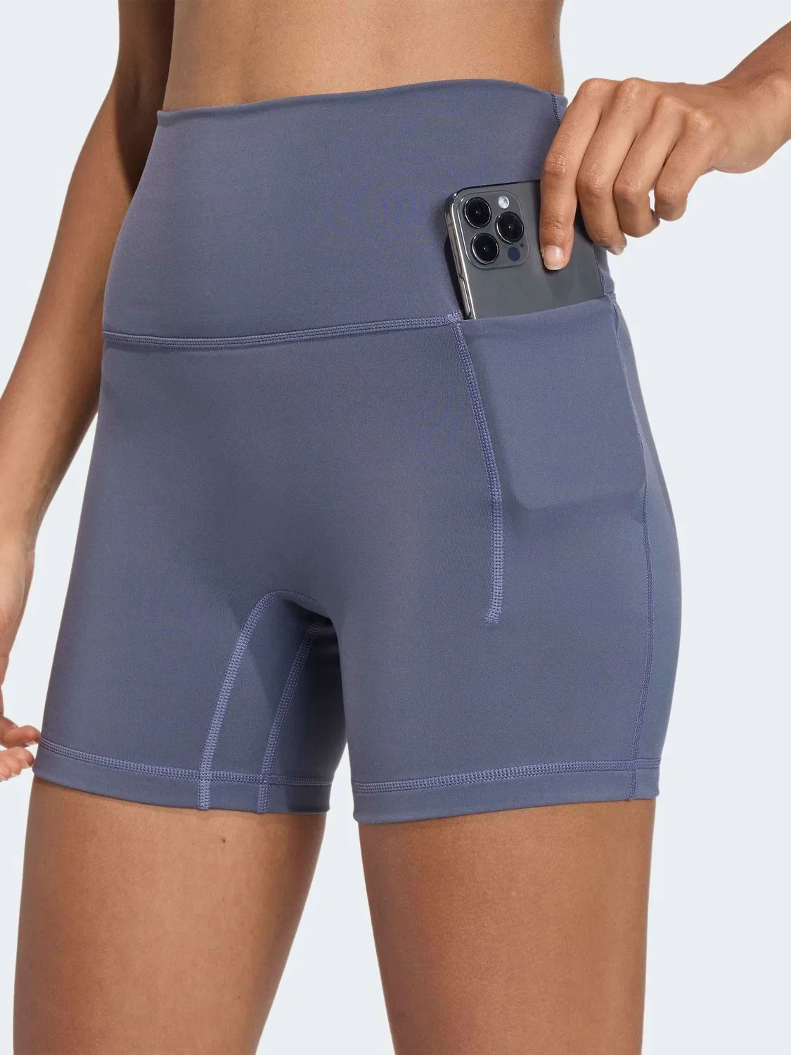 Леггинсы All Me Booty Short adidas, Серый — фото 4