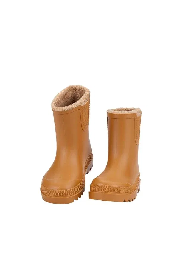 Детские сапоги для девочек с коротким каблуком Tokio borreguito kids orange boots Igor, Orange — фото 3