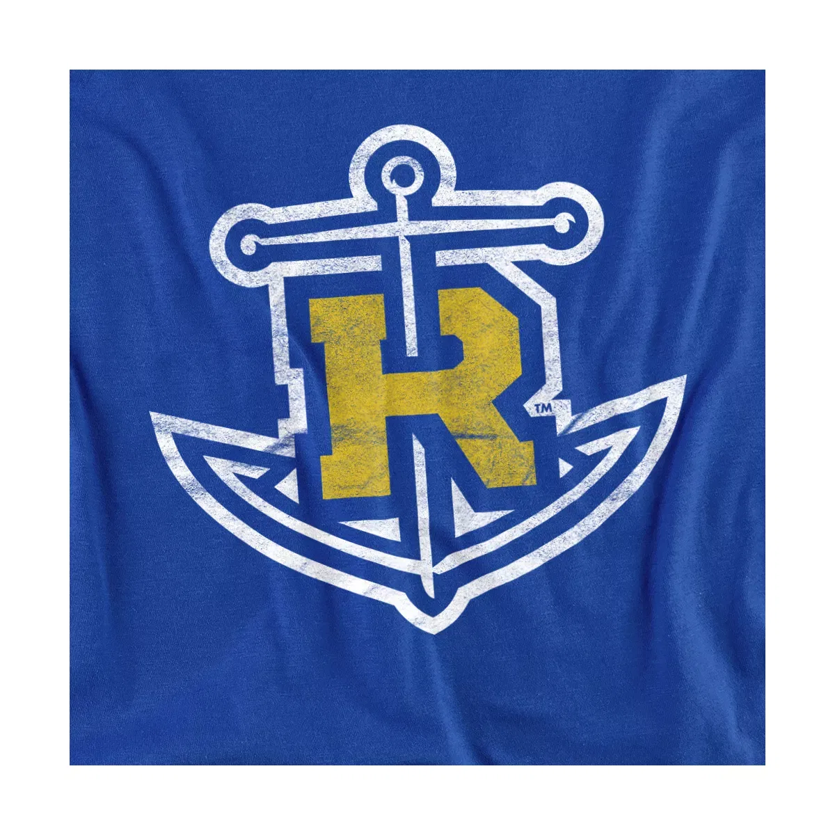 Детская футболка с принтом Rollins College Distressed Primary NCAA, Royal Blue — фото 2