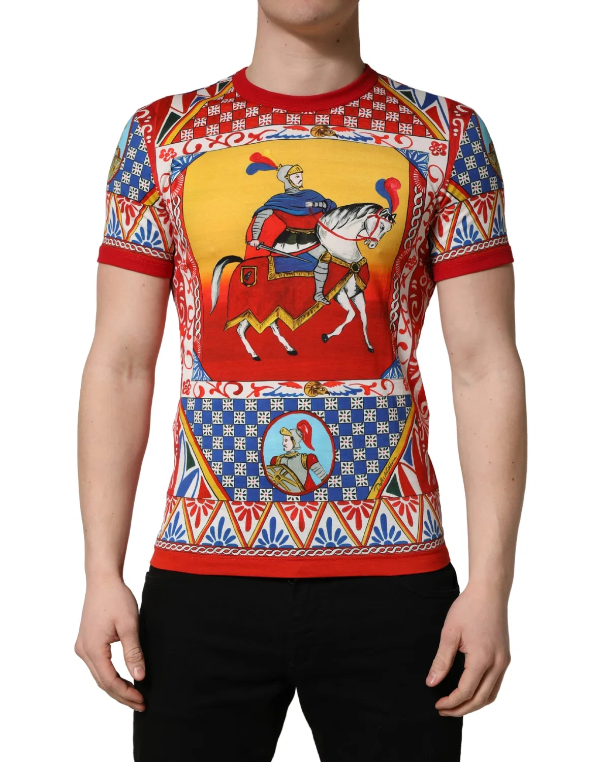 Футболка с принтом Carretto Multicolor Dolce & Gabbana — фото 4