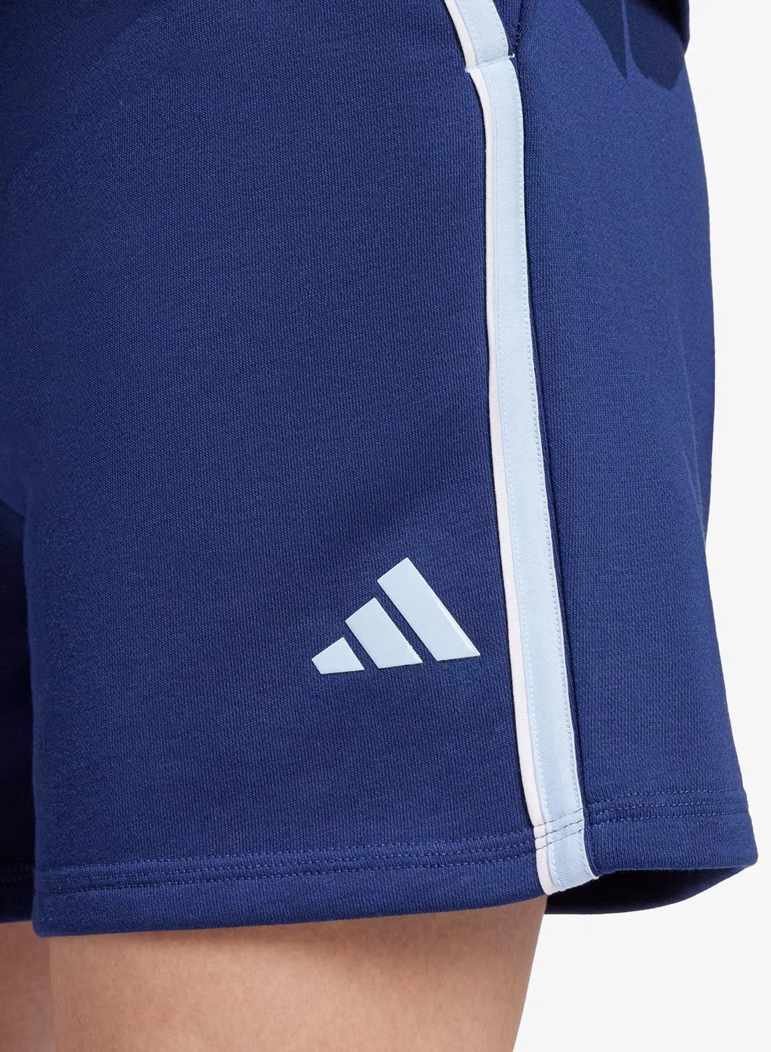 Шорты из футера с принтом Essentials color pop Adidas, темно-синий — фото 3