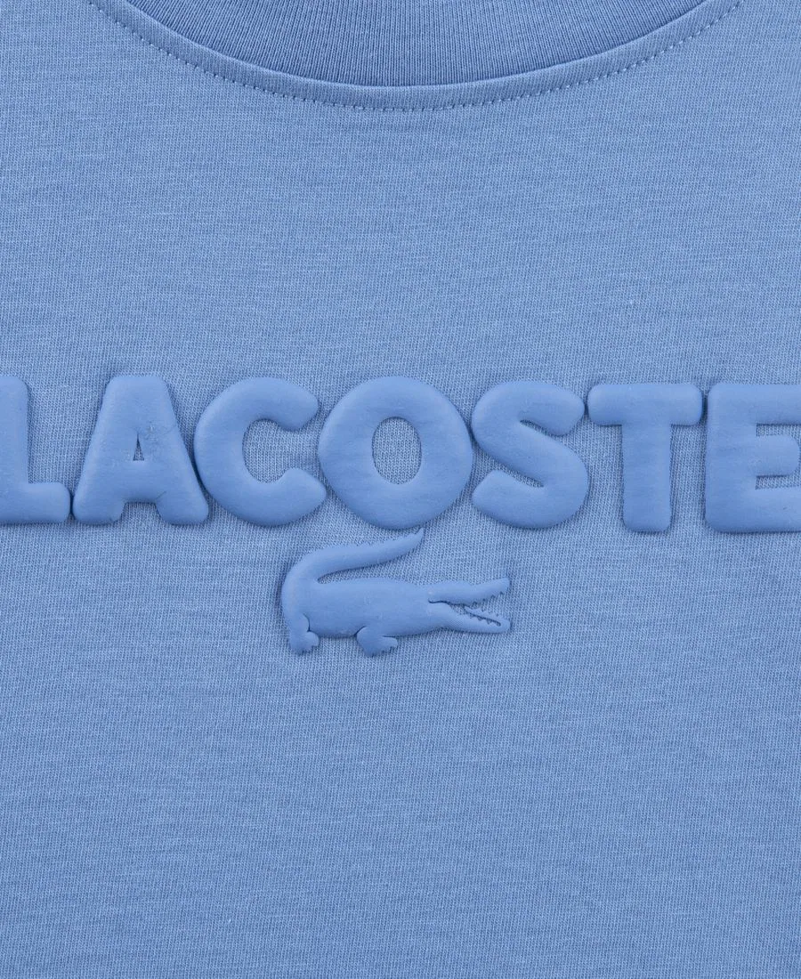Футболка с коротким рукавом, модель Debossed Lacoste, Turquin — фото 3
